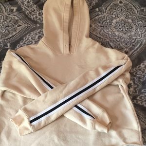 Tan cropped hoodie